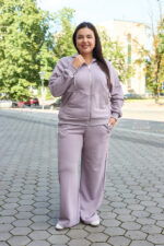 Костюм 26.3021 б Трикотаж петля, колір Світло баклажановий, 48(XL), 50(ХХL), 52(3XL)