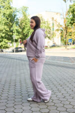 Костюм 26.3021 б Трикотаж петля, колір Світло баклажановий, 48(XL), 50(ХХL), 52(3XL) - Зображення 3