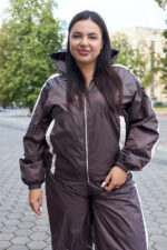 Костюм 26.3007 б Плащівка Лаке, колір Темний шоколад, 48(XL), 50(ХХL) - Зображення 5