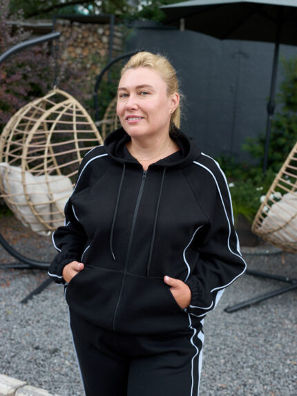 Костюм 26.3029 б Костюмна лакоста, колір Чорний, 48(XL), 50(ХХL), 52(3XL)