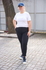 Штани 26.1530 б Трикотаж двухнитка, колір Чорний, 50(ХХL), 52(3XL), 54(4XL) - Зображення 5