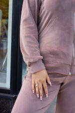 Костюм 26.2997 с.б Велюр тонкий, колір Латте, 52(3XL), 54(4XL), 56(5XL) - Зображення 5