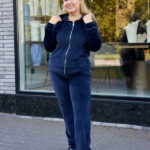 Костюм 26.2997 с.б Велюр тонкий, колір Темно синій, 52(3XL), 54(4XL), 56(5XL)