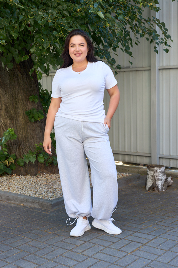 sera6145 Штани 26.2751 б Трикотаж двухнитка, колір Меланж, 48(XL), 50(ХХL), 52(3XL) - Зображення 1