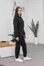 Костюм 26.1417 н Замш тонкий, колір Чорний, 42(S), 44(М), 46(L), 48(XL) - Зображення 2