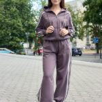 Костюм 26.3000 н Трикотаж двухнитка, колір Темно кавовий, 40(XS), 42(S), 44(М)