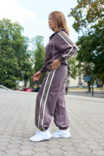 Костюм 26.3000 н Трикотаж двухнитка, колір Темно кавовий, 40(XS), 42(S), 44(М) - Зображення 3