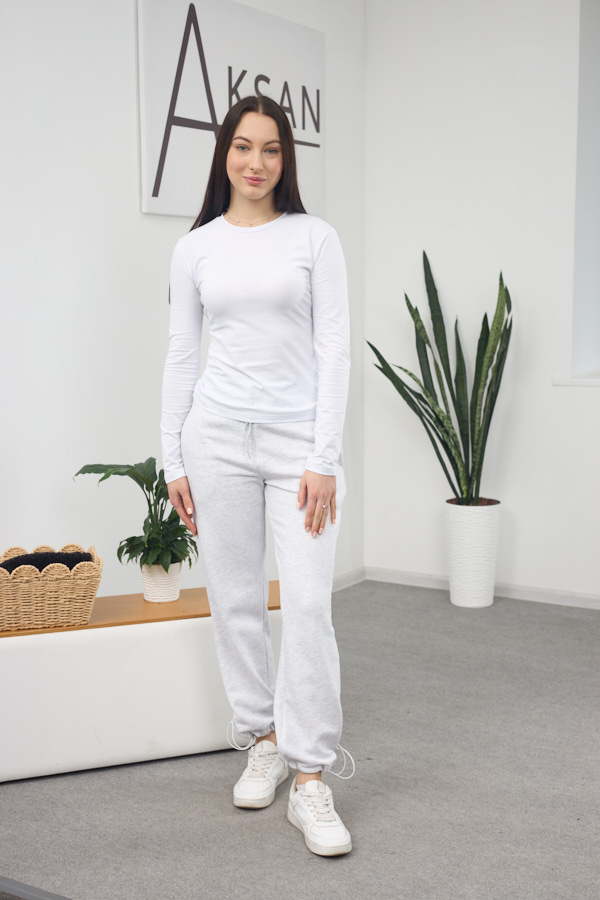 sera6528 Штани 26.2732 н Трикотаж петля, колір Меланж, 40(XS), 42(S), 44(М), 46(L) - Зображення 1
