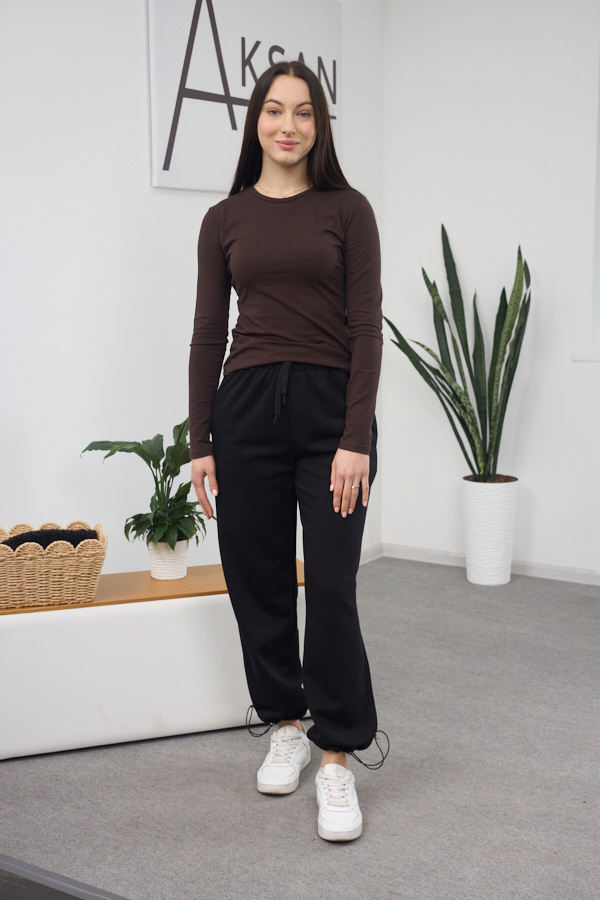 sera6576 Штани 26.2732 н Трикотаж петля, колір Чорний, 40(XS), 42(S), 44(М), 46(L) - Зображення 1