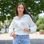 Кофта 26.3012 н Трикотаж двухнитка, колір Молочний, 40(XS), 42(S), 44(М)