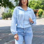Кофта 26.3012 н Трикотаж двухнитка, колір Меланж, 40(XS), 42(S), 44(М)