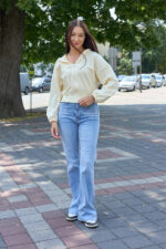 Кофта 26.3012 н Трикотаж двухнитка, колір Банановий, 40(XS), 42(S), 44(М) - Зображення 5