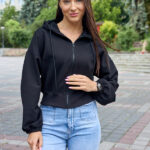 Кофта 26.3012 н Трикотаж двухнитка, колір Чорний, 40(XS), 42(S), 44(М)