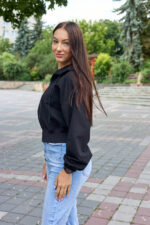 Кофта 26.3012 н Трикотаж двухнитка, колір Чорний, 40(XS), 42(S), 44(М) - Зображення 3