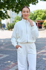 Костюм 26.2991 н Велюр тонкий, колір Молочний, 40(XS), 42(S), 44(М) - Зображення 6