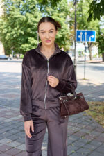 Костюм 26.2991 н Велюр тонкий, колір Темний шоколад, 40(XS), 42(S), 44(М) - Зображення 6