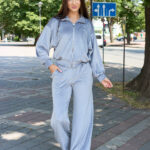Костюм 26.2991 н Велюр тонкий, колір Волошковий, 40(XS), 42(S), 44(М)