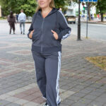 Костюм 26.3000 б Трикотаж двухнитка, колір Графіт, 46(L), 48(XL), 50(ХХL)