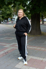 Костюм 26.3000 б Трикотаж двухнитка, колір Чорний, 46(L), 50(ХХL), 52(3XL)