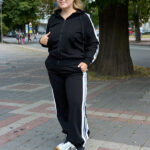 Костюм 26.3000 б Трикотаж двухнитка, колір Чорний, 46(L), 48(XL), 50(ХХL)