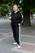 Костюм 26.3000 б Трикотаж двухнитка, колір Чорний, 46(L), 48(XL), 50(ХХL)