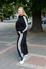Костюм 26.3000 б Трикотаж двухнитка, колір Чорний, 46(L), 50(ХХL), 52(3XL) - Зображення 3