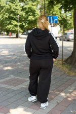 Костюм 26.3000 б Трикотаж двухнитка, колір Чорний, 46(L), 50(ХХL), 52(3XL) - Зображення 2