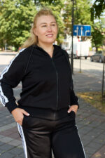 Костюм 26.3000 б Трикотаж двухнитка, колір Чорний, 46(L), 50(ХХL), 52(3XL) - Зображення 5