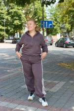 Костюм 26.3000 б Трикотаж двухнитка, колір Темно кавовий, 46(L), 48(XL), 50(ХХL)