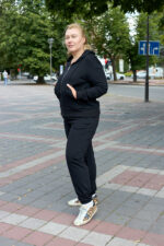 Костюм 26.2994 с.б Трикотаж двухнитка, колір Чорний, 54(4XL), 56(5XL), 58(6XL) - Зображення 3