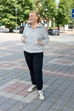Кофта 26.3009 б Костюмна лакоста, колір Ніжно сірий, 48(XL), 50(ХХL), 52(3XL) - Зображення 5