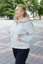 Кофта 26.3009 б Костюмна лакоста, колір Ніжно сірий, 48(XL), 50(ХХL), 52(3XL) - Зображення 3