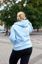 Кофта 26.3009 б Костюмна лакоста, колір Небесний, 48(XL), 50(ХХL), 52(3XL) - Зображення 2