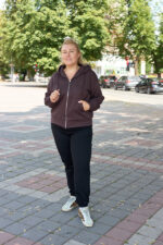 Кофта 26.3009 б Костюмна лакоста, колір Темний шоколад, 48(XL), 50(ХХL), 52(3XL) - Зображення 5