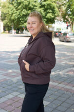 Кофта 26.3009 б Костюмна лакоста, колір Темний шоколад, 48(XL), 50(ХХL), 52(3XL) - Зображення 3