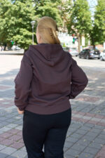 Кофта 26.3009 б Костюмна лакоста, колір Темний шоколад, 48(XL), 50(ХХL), 52(3XL) - Зображення 2