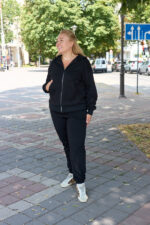 Кофта 26.3009 б Костюмна лакоста, колір Чорний, 48(XL), 50(ХХL), 52(3XL) - Зображення 2