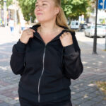 Кофта 26.3009 б Костюмна лакоста, колір Чорний, 48(XL), 50(ХХL), 52(3XL)