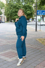 Костюм 26.2994 б Трикотаж двухнитка, колір Смарагдовий, 48(XL), 50(ХХL), 52(3XL) - Зображення 3