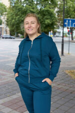Костюм 26.2994 б Трикотаж двухнитка, колір Смарагдовий, 48(XL), 50(ХХL), 52(3XL) - Зображення 6