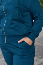 Костюм 26.2994 б Трикотаж двухнитка, колір Смарагдовий, 48(XL), 50(ХХL), 52(3XL) - Зображення 5