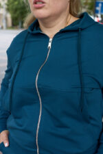 Костюм 26.2994 б Трикотаж двухнитка, колір Смарагдовий, 48(XL), 50(ХХL), 52(3XL) - Зображення 4