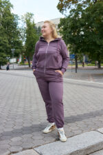 Костюм 26.2994 б Трикотаж двухнитка, колір Баклажан, 48(XL), 50(ХХL), 52(3XL)