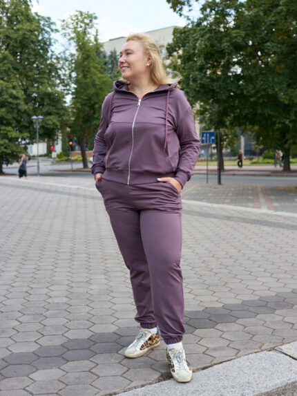 Костюм 26.2994 б Трикотаж двухнитка, колір Баклажан, 48(XL), 50(ХХL), 52(3XL)