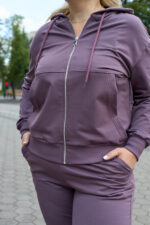 Костюм 26.2994 б Трикотаж двухнитка, колір Баклажан, 48(XL), 50(ХХL), 52(3XL) - Зображення 4