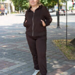 Костюм 26.2994 б Трикотаж двухнитка, колір Темний шоколад, 48(XL), 50(ХХL), 52(3XL)