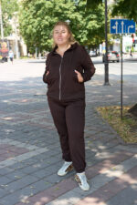 Костюм 26.2994 б Трикотаж двухнитка, колір Темний шоколад, 48(XL), 50(ХХL), 52(3XL)