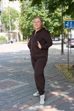 Костюм 26.2994 б Трикотаж двухнитка, колір Темний шоколад, 48(XL), 50(ХХL), 52(3XL) - Зображення 6