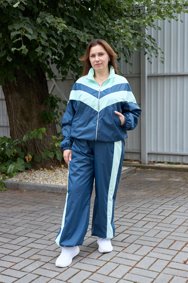 sera8811 Костюм 26.2966 б Плащівка Лаке, колір Темно синій, 48(XL), 50(ХХL) - Зображення 1