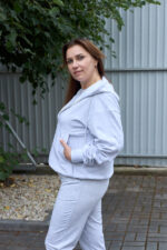 Кофта 26.3016 б Трикотаж двухнитка, колір Меланж, 48(XL), 50(ХХL), 52(3XL) - Зображення 3